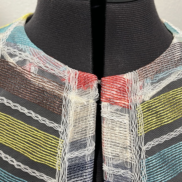 Just B, Sheer Chevron Coat - Picture 5 of 7